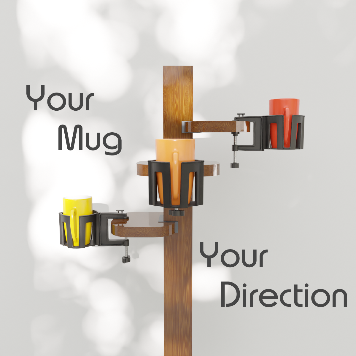 Cup-Holster Desk & Table Cup Holder